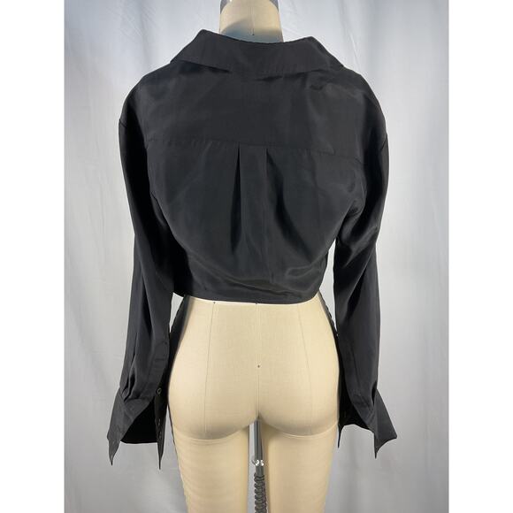 Gauge81 'Myoko' Black Satin Top Size S - Picture 4 of 6